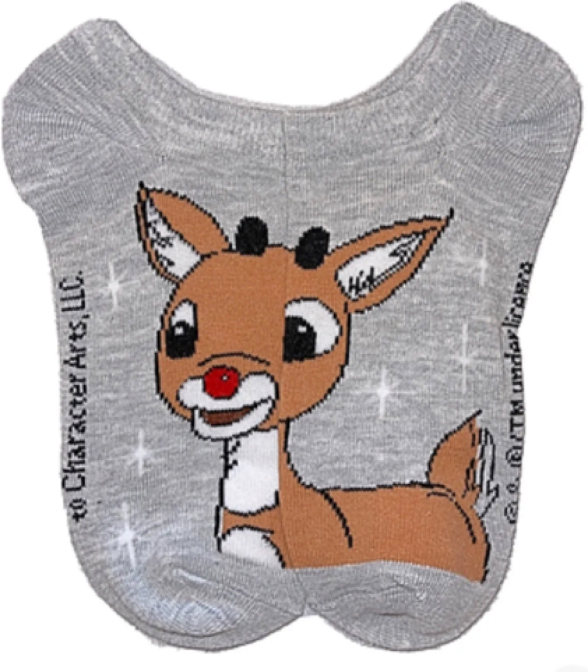 RUDOLPH THE RED-NOSED REINDEER LADIES 10 Pair Of Low Show CHRISTMAS SOCKS - Novelty Socks for Less