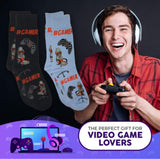 FOOZYS BRAND MEN’S 2 PAIR GAMER SOCKS - Novelty Socks for Less
