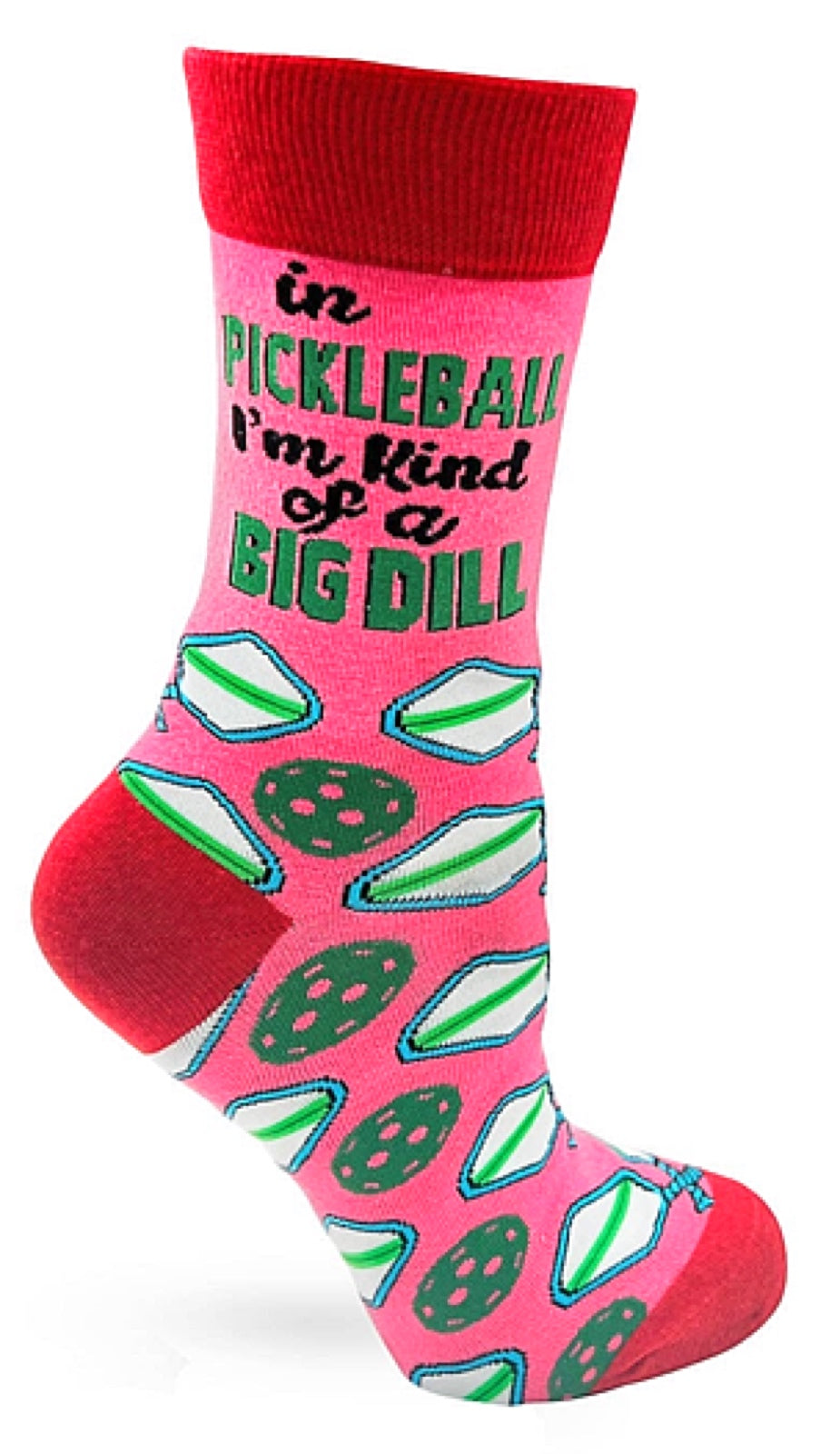 FABDAZ BRAND LADIES ‘IN PICKLEBALL I’M KIND OF A BIG DILL’ SOCKS - Novelty Socks for Less