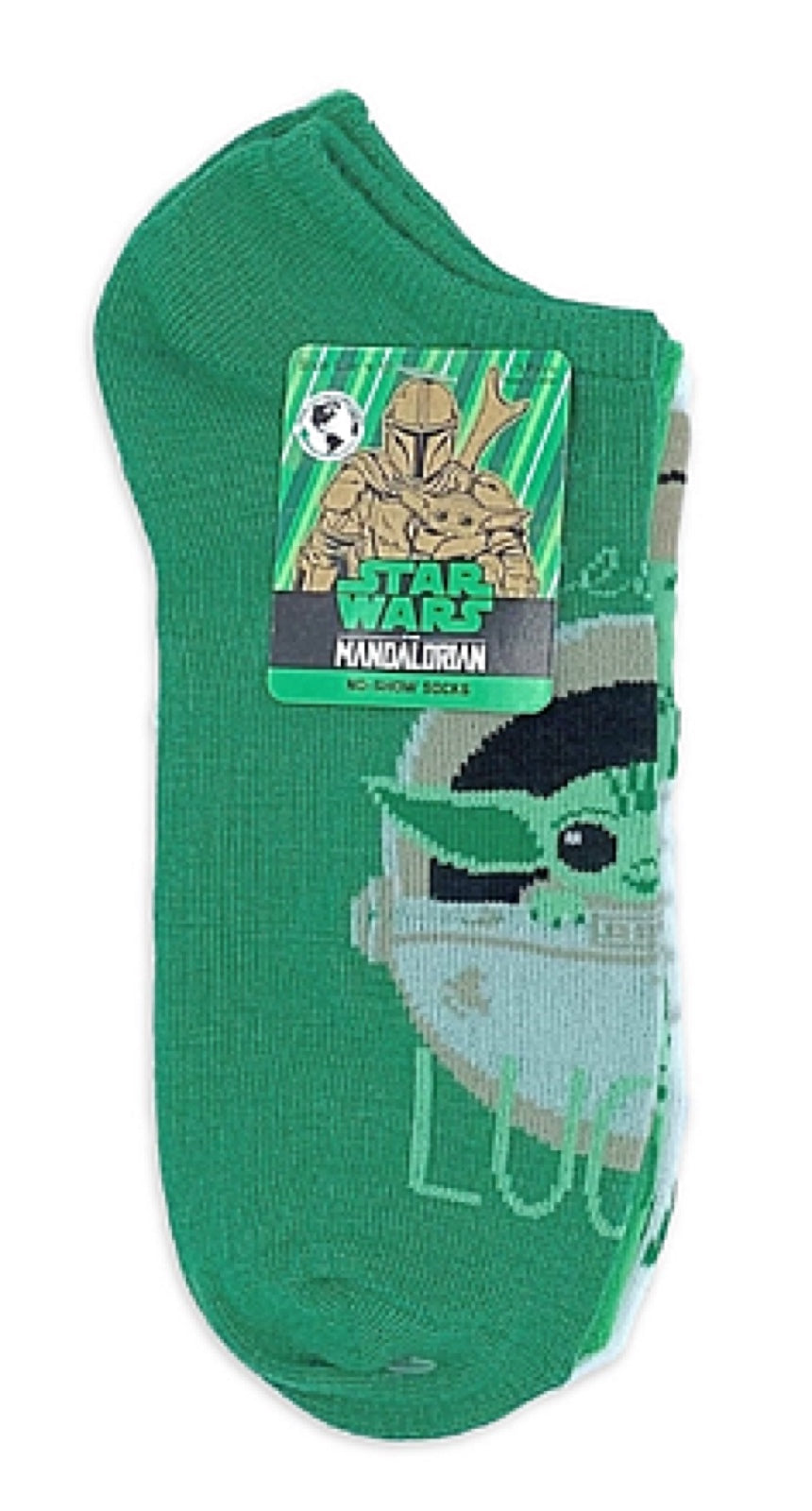 STAR WARS Ladies BABY YODA ST. PATRICKS DAY 3 Pair Of No Show Socks ‘KISSABLE’ - Novelty Socks for Less