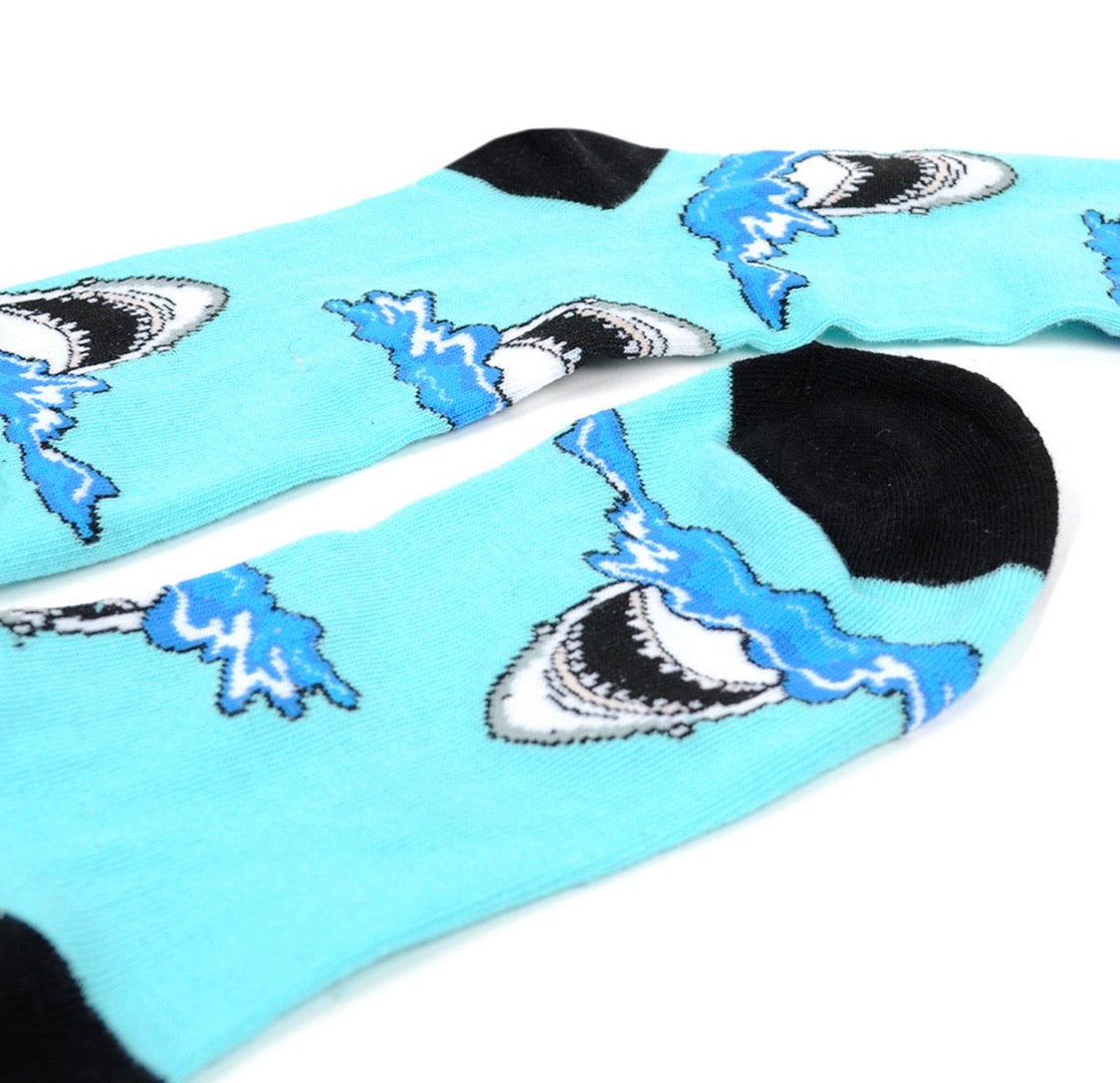 PARQUET BRAND Mens SHARKS Socks - Novelty Socks for Less
