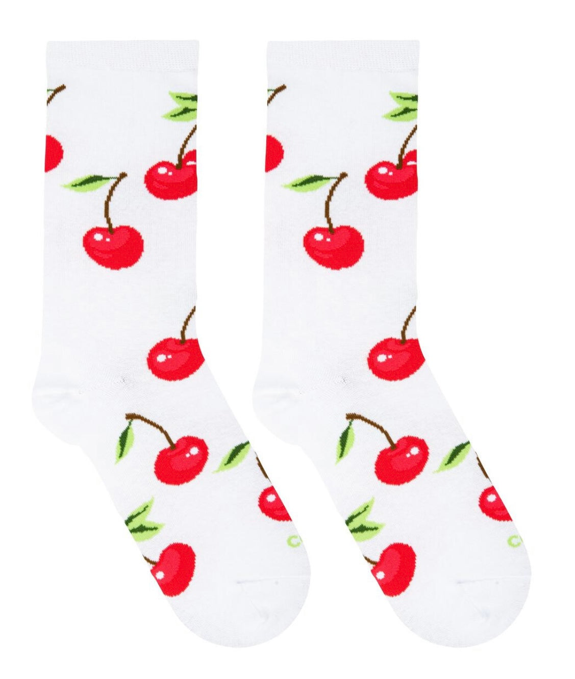 COOL SOCKS Brand Ladies CHERRY Socks ‘CHERRY ON TOP’ - Novelty Socks for Less