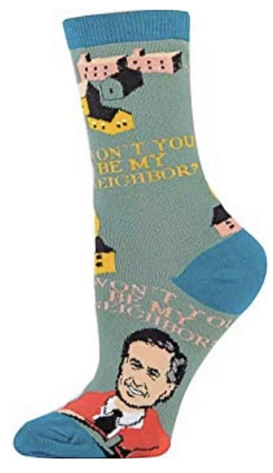 OOOH YEAH Brand Ladies MISTER ROGERS Socks 'WON'T YOU BE MY NEIGHBOR' - Novelty Socks for Less