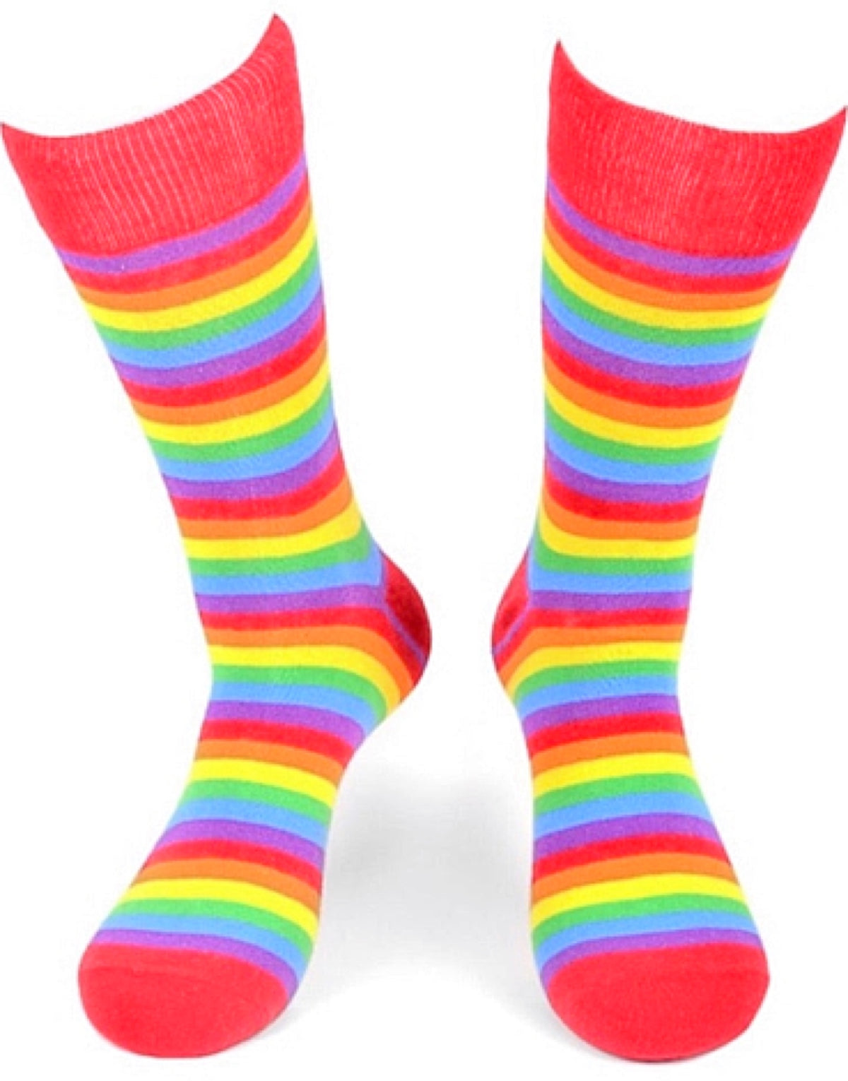 PARQUET BRAND Men's PRIDE SOCKS RAINBOW STRIPED - Novelty Socks for Less