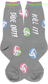 FOOT TRAFFIC BRAND LADIES VOLLEYBALL SOCKS - Novelty Socks for Less