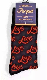Parquet Brand Men’s LOVE Socks - Novelty Socks for Less