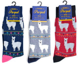 Parquet Brand Men’s LLAMAS, ALPACAS Socks (CHOOSE COLOR) - Novelty Socks for Less