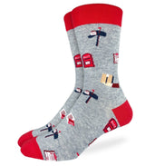GOOD LUCK SOCK Brand Men’s POSTAL WORKER/ MAIL CARRIER Socks - Novelty Socks for Less