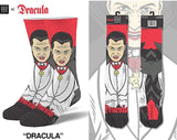 DRACULA MEN’S 360 UNIVERSAL MONSTERS HALLOWEEN SOCKS ODD SOX BRAND - Novelty Socks for Less