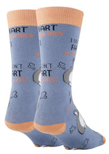 OOOH YEAH Brand Men’s Dog Socks ‘I DIDN’T FART IT’S A KISS’ - Novelty Socks for Less