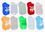 TOOTSIE ROLL POP LADIES 10 Pair Of No Show Socks - Novelty Socks for Less