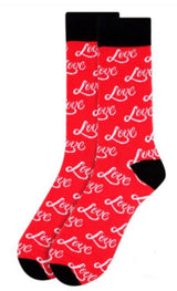 Parquet Brand Men’s LOVE Socks VALENTINES DAY (CHOOSE COLOR) - Novelty Socks for Less