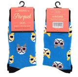 Parquet Brand LADIES COOL CATS Socks - Novelty Socks for Less