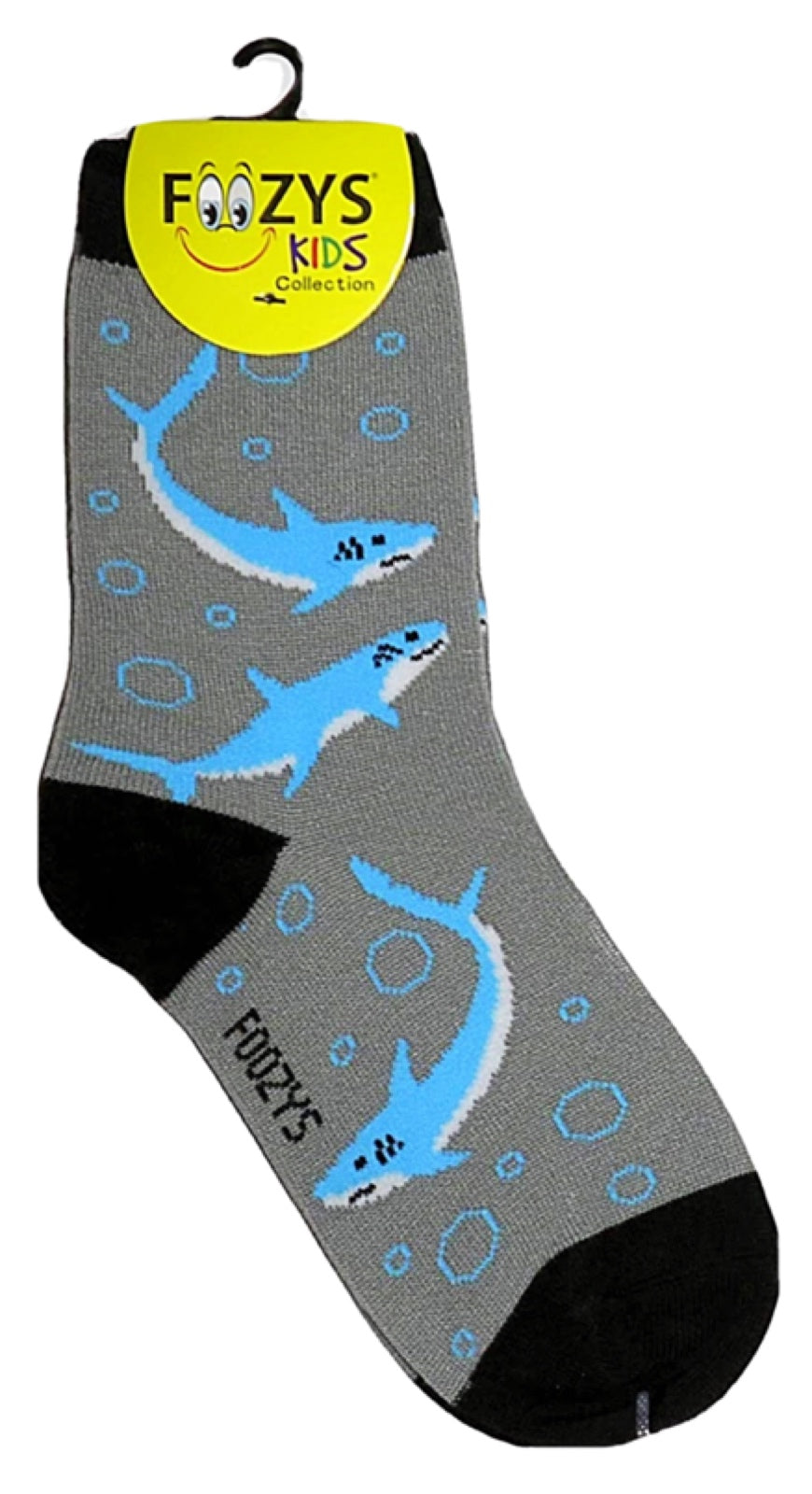 FOOZYS Brand Kids SHARKS Socks Ages 5-10 Years - Novelty Socks for Less