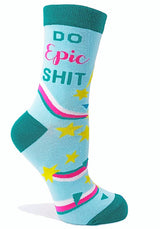 FABDAZ Brand Ladies DO EPIC SHIT Socks - Novelty Socks for Less