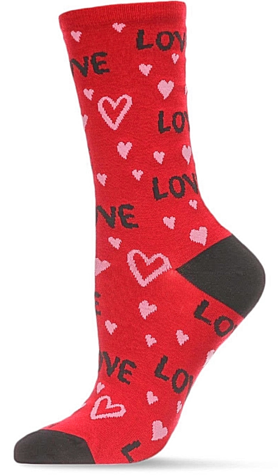 MeMoi BRAND LADIES VALENTINE’S DAY SOXKS ‘LOVE’ - Novelty Socks for Less