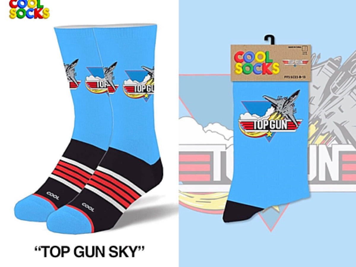 TOP GUN MOVIE MEN’S SOCKS COOL SOCKS BRAND - Novelty Socks for Less