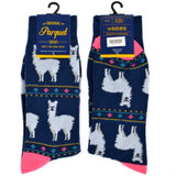 Parquet Brand Men’s LLAMAS, ALPACAS Socks (CHOOSE COLOR) - Novelty Socks for Less