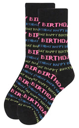 Parquet Brand Ladies HAPPY BIRTHDAY Socks - Novelty Socks for Less