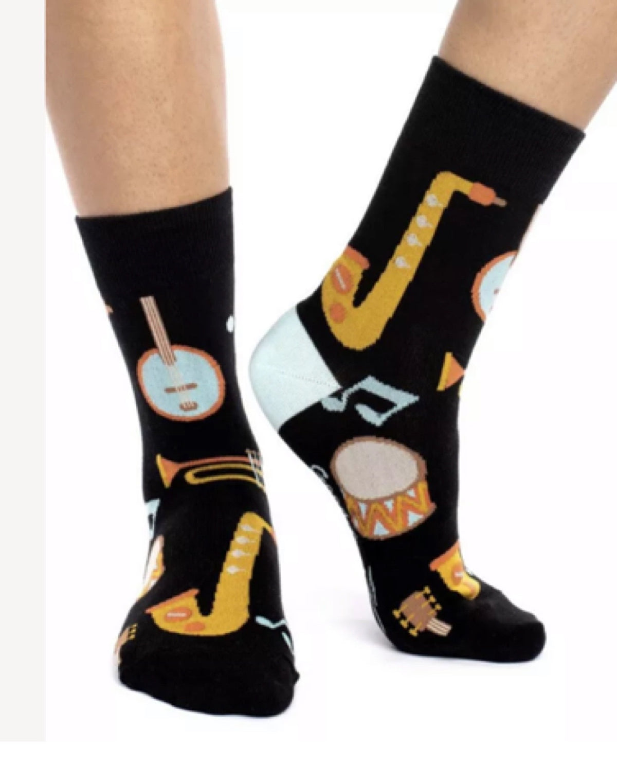 GOOD LUCK SOCK Brand Ladies MUSICAL INSTRUMENTS Socks - Novelty Socks for Less