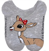 RUDOLPH THE RED-NOSED REINDEER LADIES 10 Pair Of Low Show CHRISTMAS SOCKS - Novelty Socks for Less