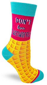 FABDAZ Brand Ladies ‘DON’T BE A TWATWAFFLE’ Socks - Novelty Socks for Less