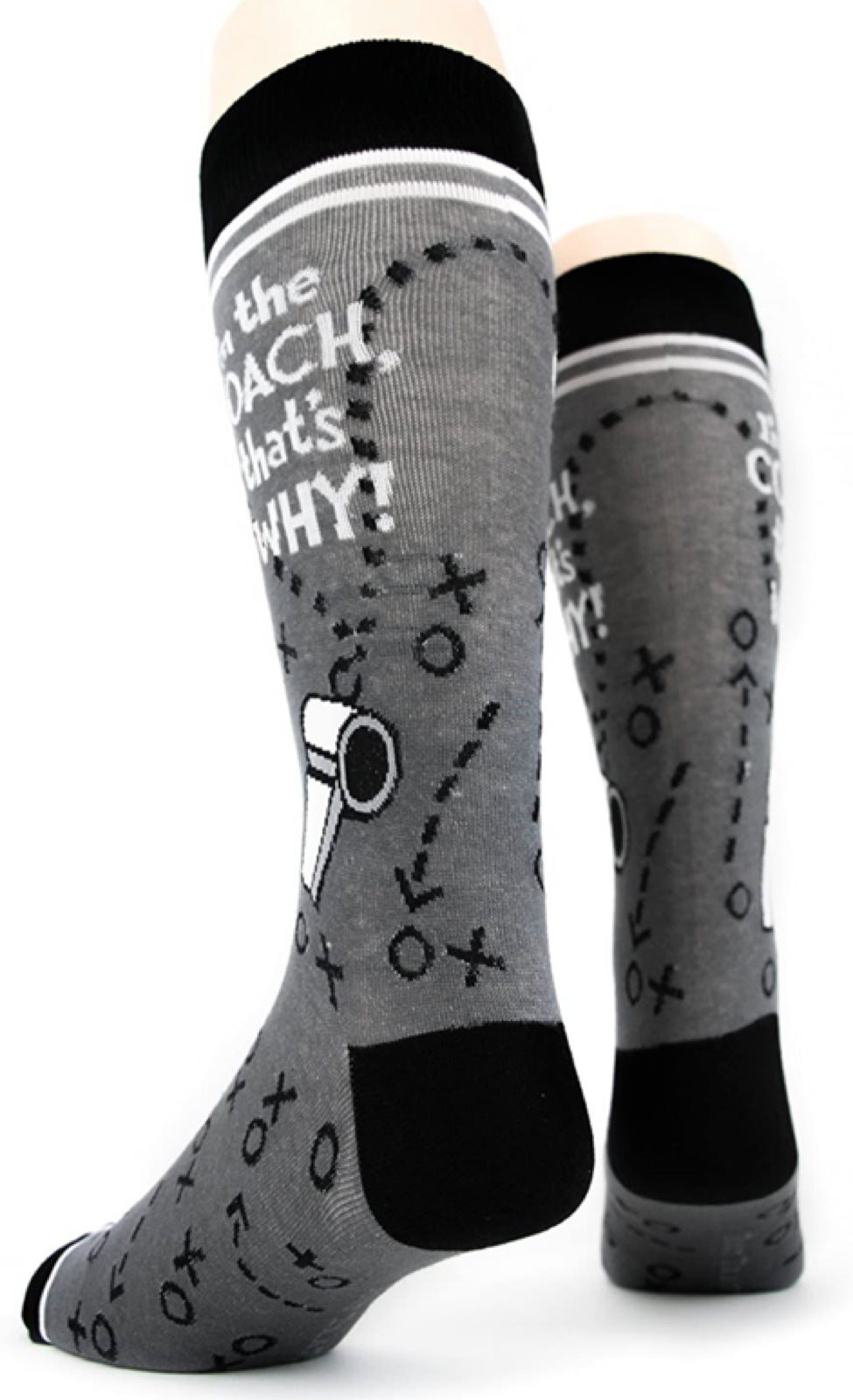 FOOT TRAFFIC Brand Men’s ‘I’M THE COACH' Socks - Novelty Socks for Less