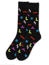 PARQUET BRAND Men’s TETRIS VIDEO GAME Socks - Novelty Socks for Less