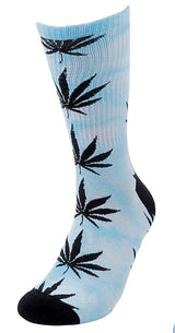 PARQUET Brand Men’s TIE DYE MARIJUANA POT Socks - Novelty Socks for Less