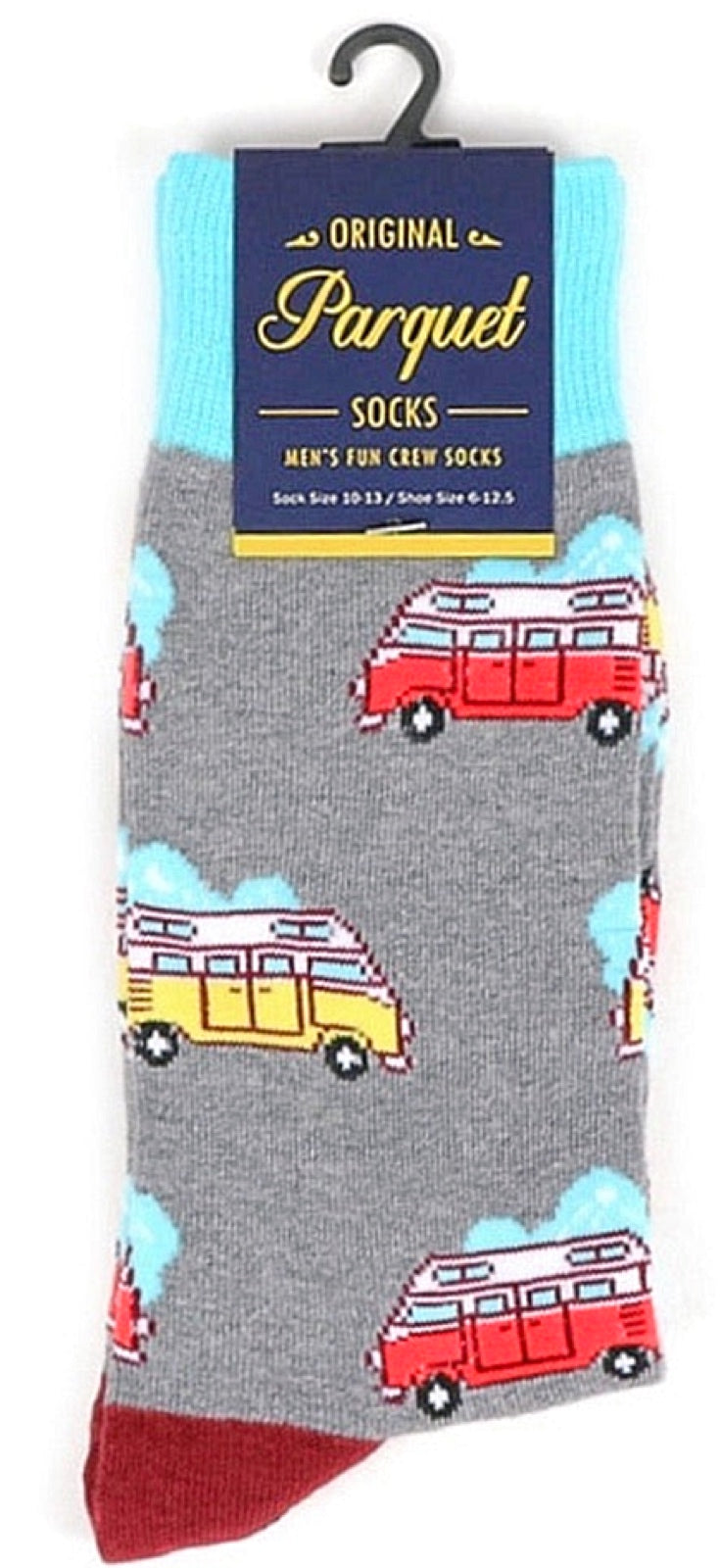 PARQUET BRAND Mens CAMPER VAN Socks - Novelty Socks for Less