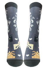 HAPPY TAILS Socks ONE CAT AWAY FROM CRAZY CAT LADY BY E&S PETS - Novelty Socks for Less