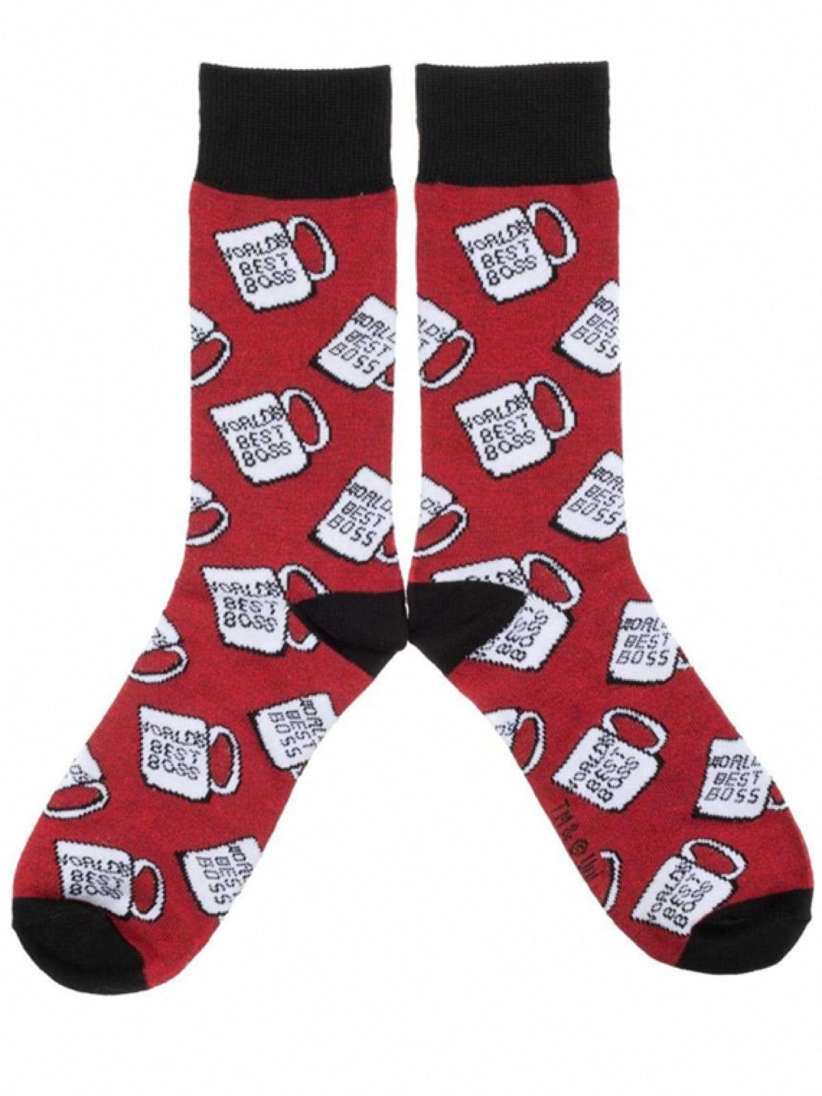 THE OFFICE TV SHOW Men’s Socks ‘WORLD’S BEST BOSS’ BIOWORLD Brand - Novelty Socks for Less