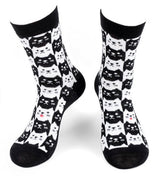 PARQUET Ladies BLACK & WHITE CAT Socks - Novelty Socks for Less