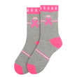 PARQUET BRAND Ladies PINK BREAST CANCER AWARENESS RIBBON Socks - Novelty Socks for Less