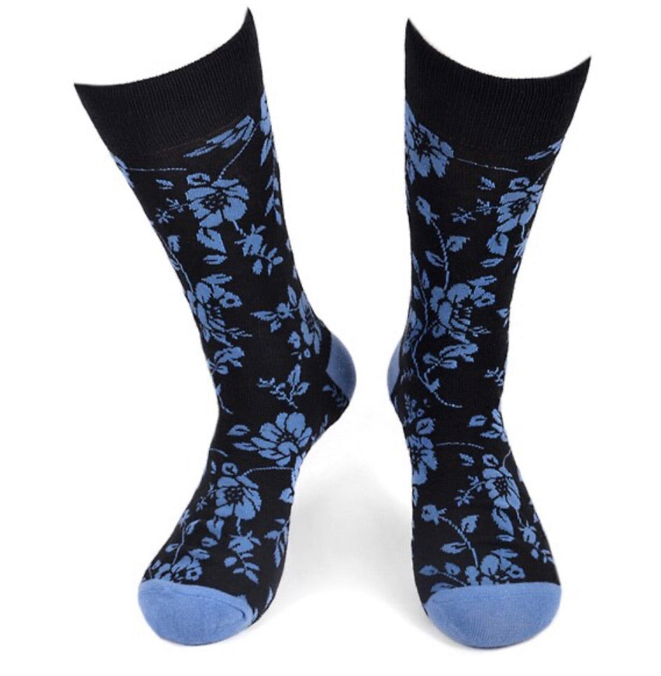 PARQUET Brand Mens FLORAL PATTERN Socks - Novelty Socks for Less