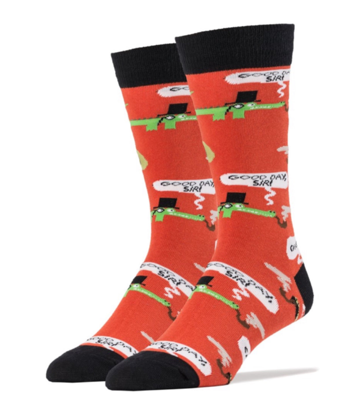 OOOH YEAH BRAND Mens ‘GOOD DAY SIR’ ALLIGATORS - Novelty Socks for Less