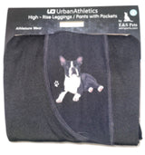 URBAN ATHLETICS Ladies BOSTON TERRIER High Rise Leggings With Pockets E&S Pets - Novelty Socks for Less