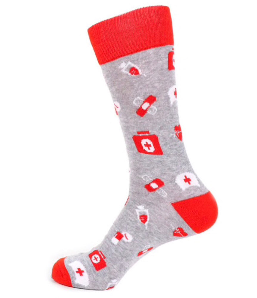 PARQUET Men’s NURSE/MEDICAL Socks - Novelty Socks for Less