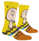 PEANUTS Men’s CHARLIE BROWN SOCKS ODD SOX BRAND - Novelty Socks for Less
