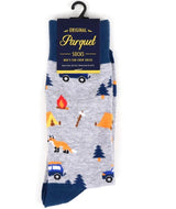Parquet Brand Men’s CAMPING Socks - Novelty Socks for Less