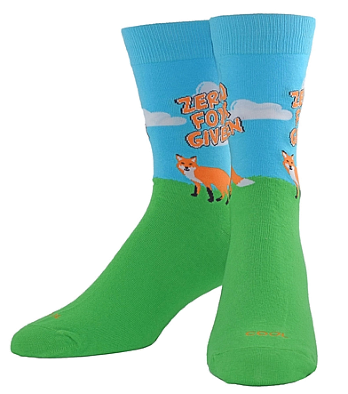 COOL SOCKS BRAND MEN’S ‘ZERO FOX GIVEN’ SOCKS - Novelty Socks for Less