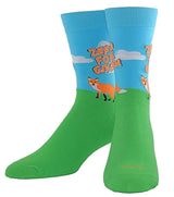 COOL SOCKS BRAND MEN’S ‘ZERO FOX GIVEN’ SOCKS - Novelty Socks for Less