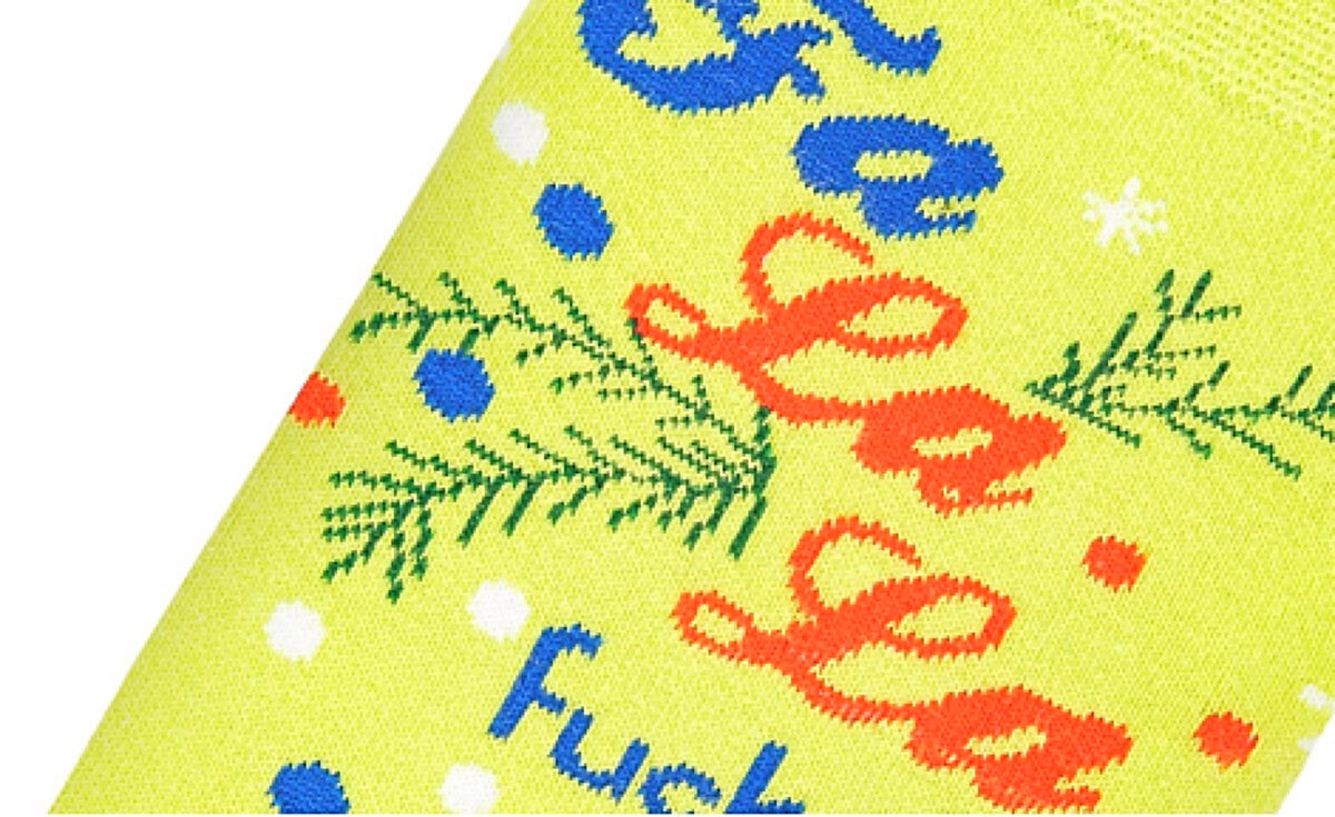 COOL SOCKS BRAND LADIES CHRISTMAS SOCKS ‘FA LA LA… FUCK THIS.’ - Novelty Socks for Less