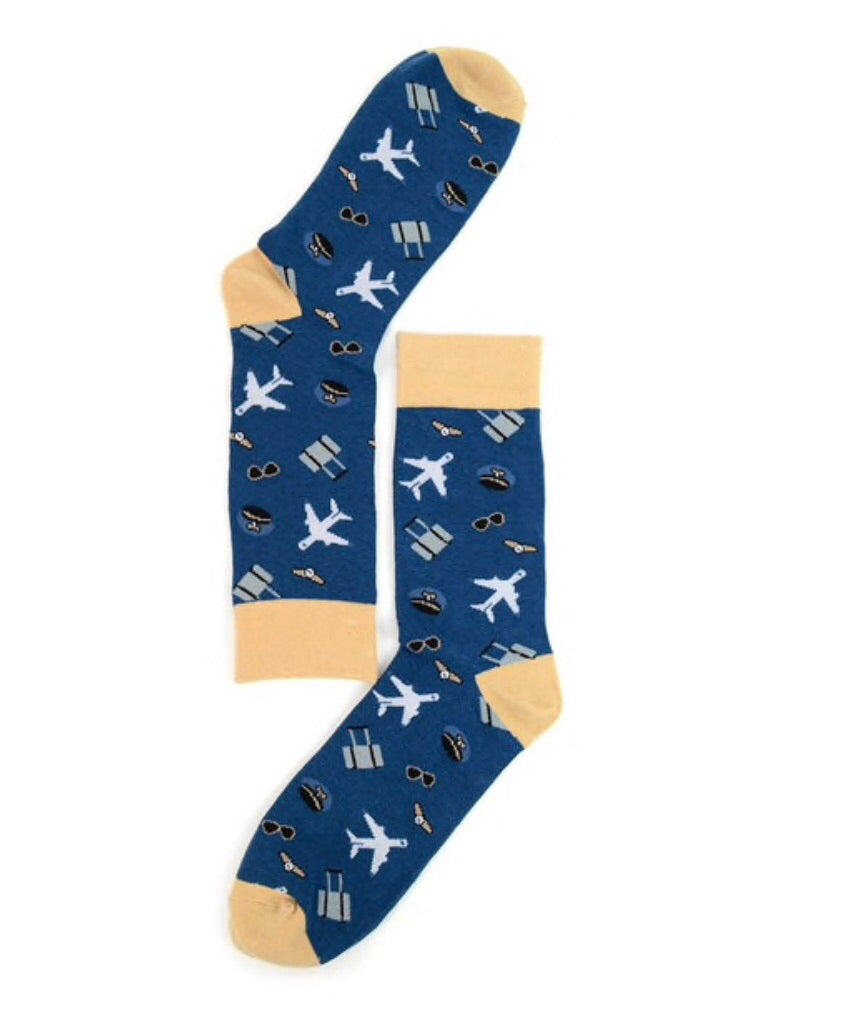 Parquet Brand Men’s PILOT/AVIATOR Socks - Novelty Socks for Less