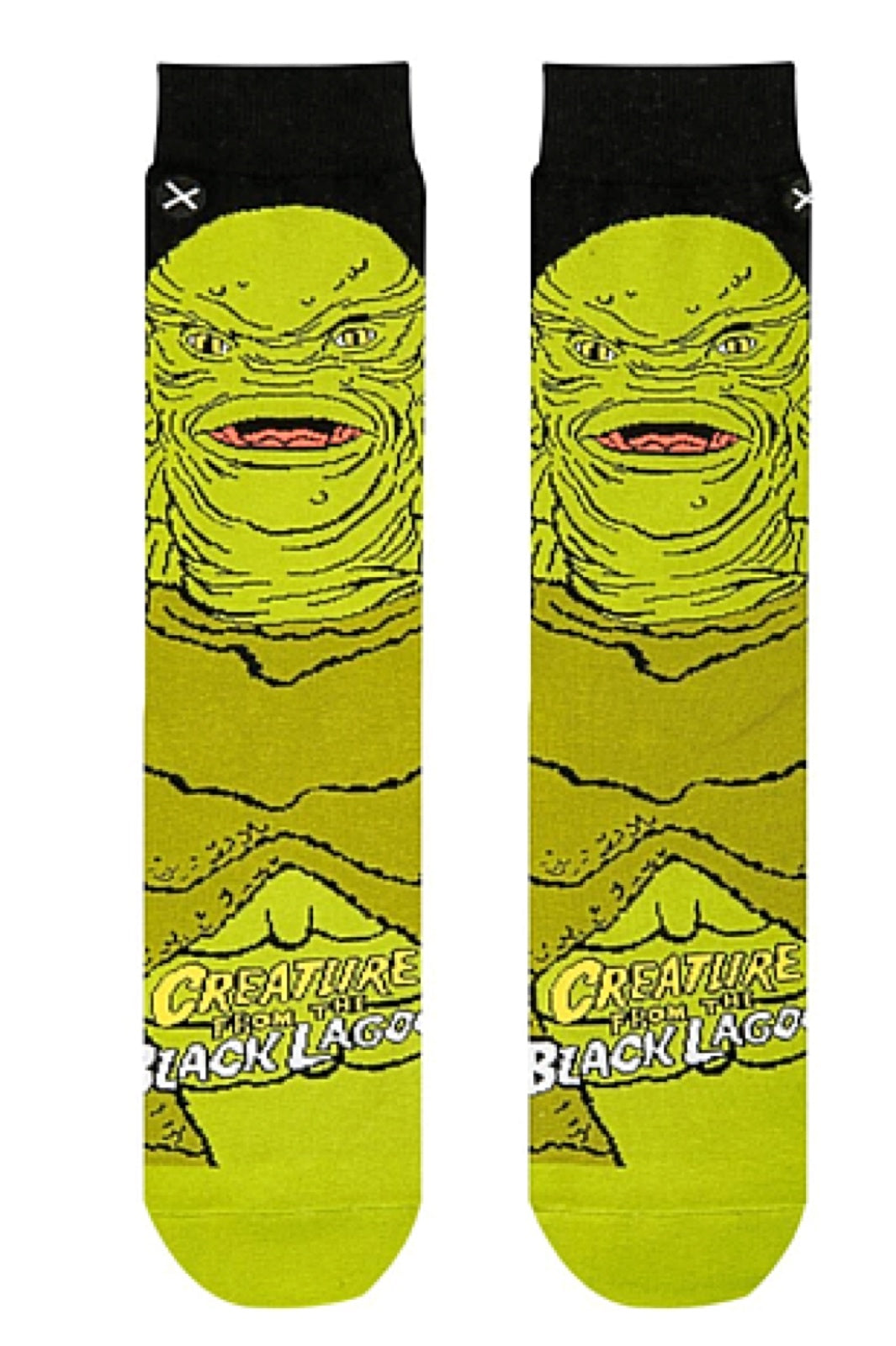 CREATURE FROM THE BLACK LAGOON MEN’S 360 HALLOWEEN SOCKS ODD SOX BRAND - Novelty Socks for Less