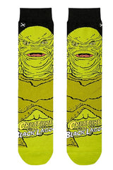 CREATURE FROM THE BLACK LAGOON MEN’S 360 HALLOWEEN SOCKS ODD SOX BRAND - Novelty Socks for Less