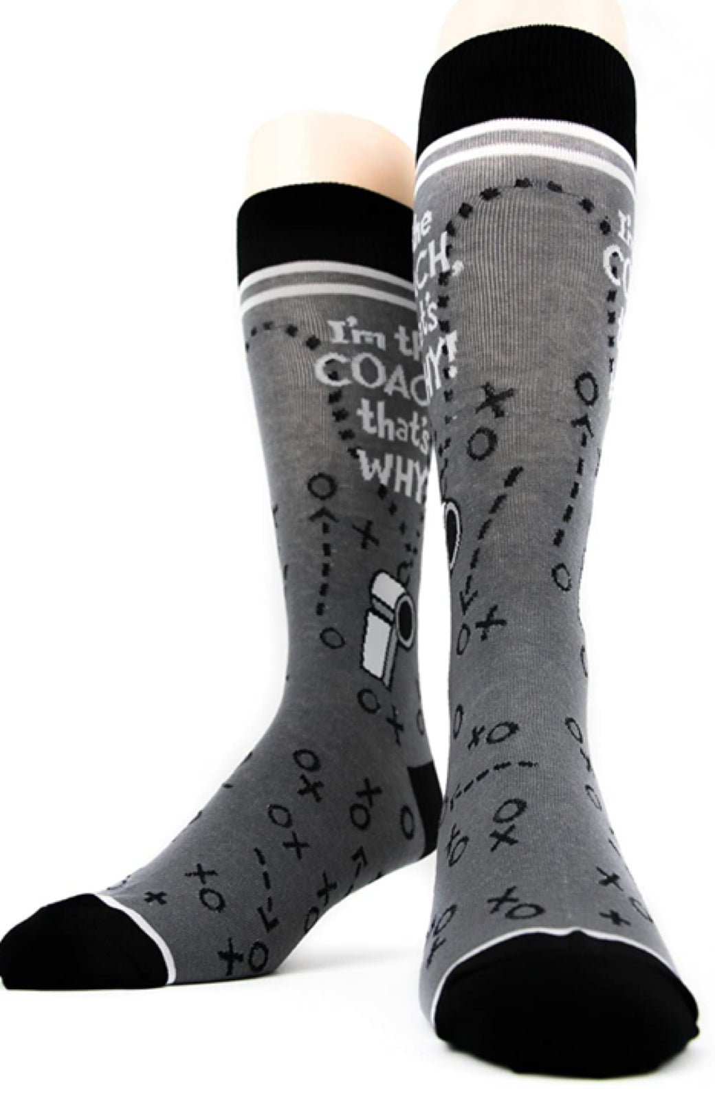 FOOT TRAFFIC Brand Men’s ‘I’M THE COACH' Socks - Novelty Socks for Less