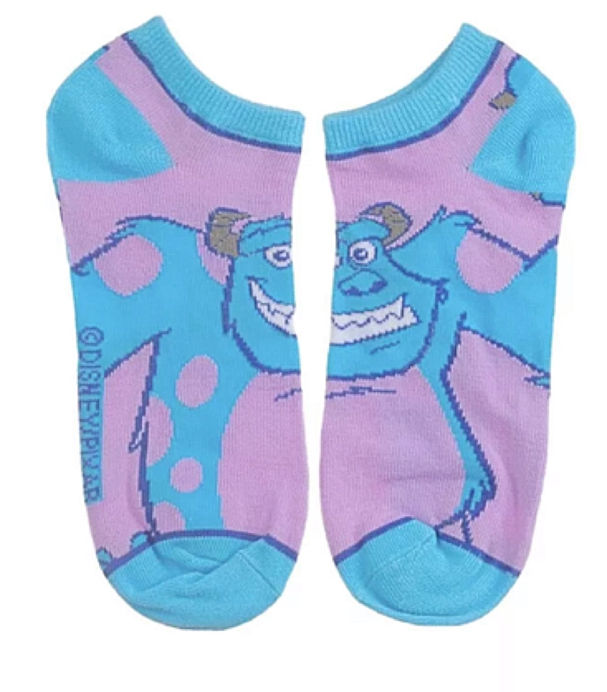 DISNEY MONSTERS INC. Ladies 5 Pair Ankle Socks BIOWORLD BRAND - Novelty Socks for Less