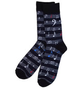 Parquet Brand Men’s Socks MUSIC SHEET NOTES - Novelty Socks for Less
