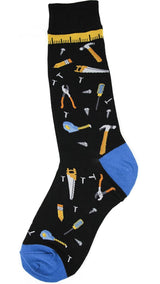 FOOT TRAFFIC Brand Mens TOOLS/CARPENTRY Socks - Novelty Socks for Less
